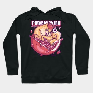 Pomeranian pomegranate pun Pomegranian Hoodie